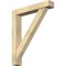 Ekena Millwork Traditional Block Rough Sawn Bracket w/ Offset Brace, Douglas Fir, 6"W x 34"D x 40"H BKT0604X34X40TRA05RDF - alternate 1